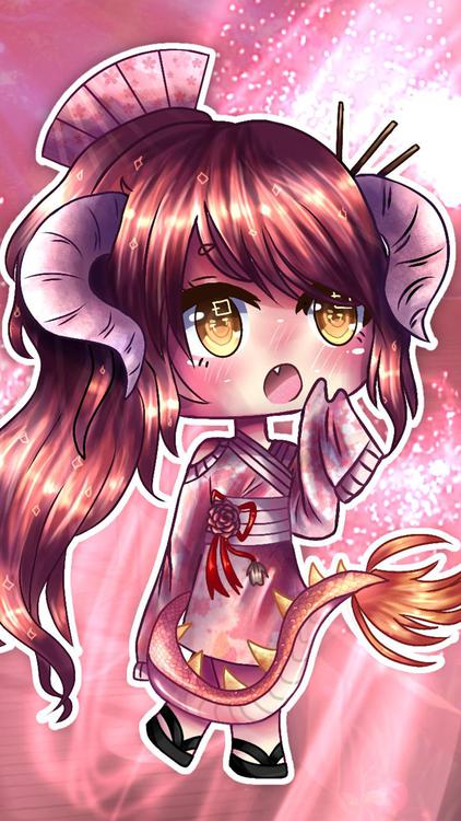 Gacha Life Pinky Gacha Pink wallpaper