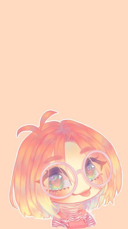 Gacha Life Pinky Gacha Red wallpaper