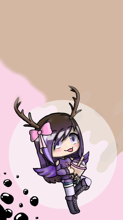 Gacha Life Pinky Gacha Red wallpaper