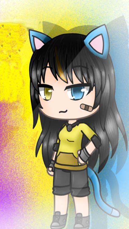 Gacha Life Rainbow Yellow wallpaper