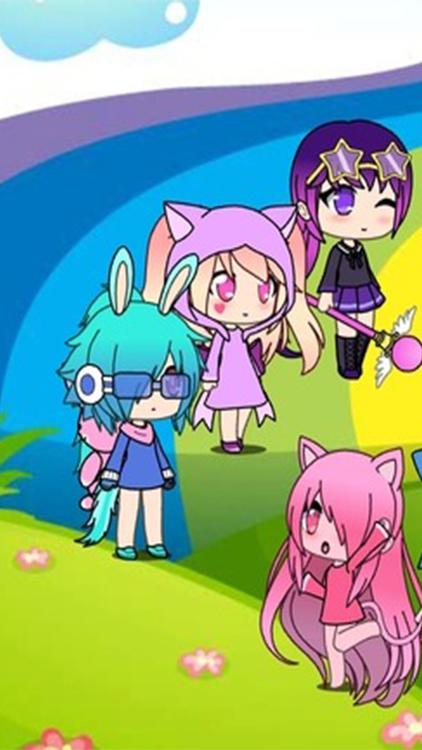 Gacha Life Rainbow Yellow wallpaper