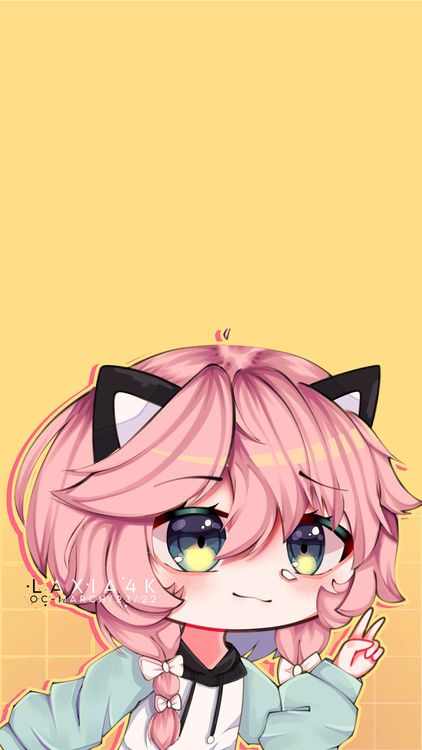 Gacha Life Smooth Gacha verse Orange wallpaper