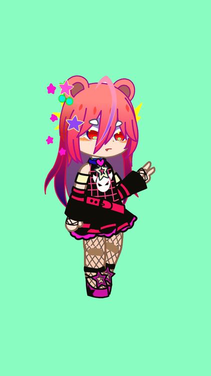 Gacha Life Smooth Gacha verse Green wallpaper