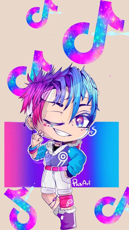 Gacha Life Tiktok Gacha Red wallpaper