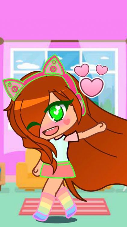 Gacha Life Zip Zap Pink wallpaper