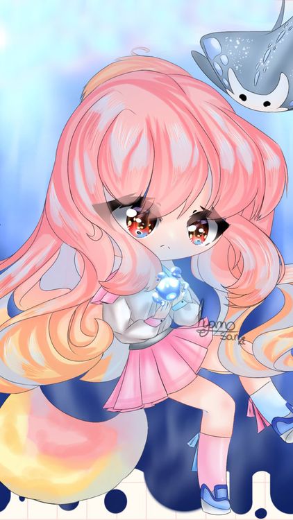 Gacha Life Zip Zap Red wallpaper