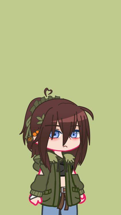 Gacha Life Zip Zap Green wallpaper