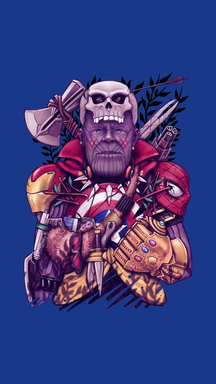 Superheroes Thanos wallpaper 2 - free HD download